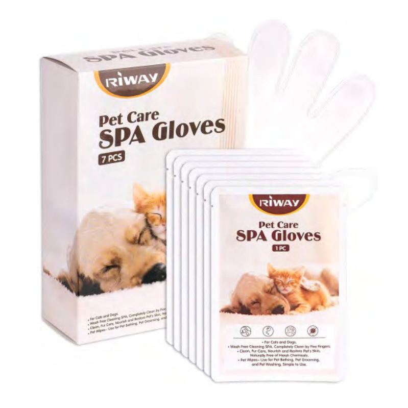 Pet No-rinse Wipes Washing Glove
